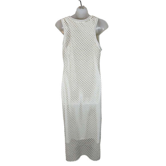 Art Dept Cage Dress Designer Minimalist Luxe Modern Maxi Crochet Celeb Womens M - Picture 7 of 13
